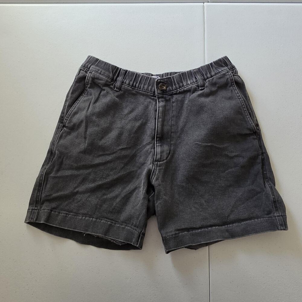 Bearbottom Clothing Shorts Mens Medium Gray Chino Stretch Elastic Waist 6 Inseam